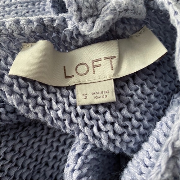 Loft Periwinkle Belled Sleeve Sweater - Picture 2 of 7